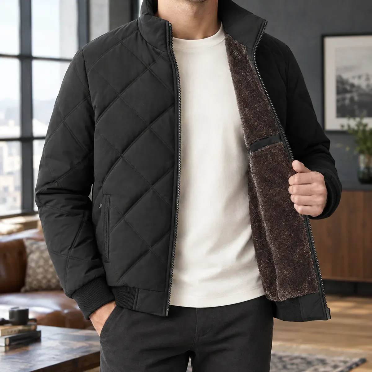 Octavian Quilted Jacket — gallery photograph 1