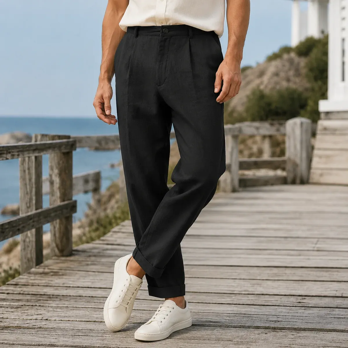 Holden Tapered Pants in Black