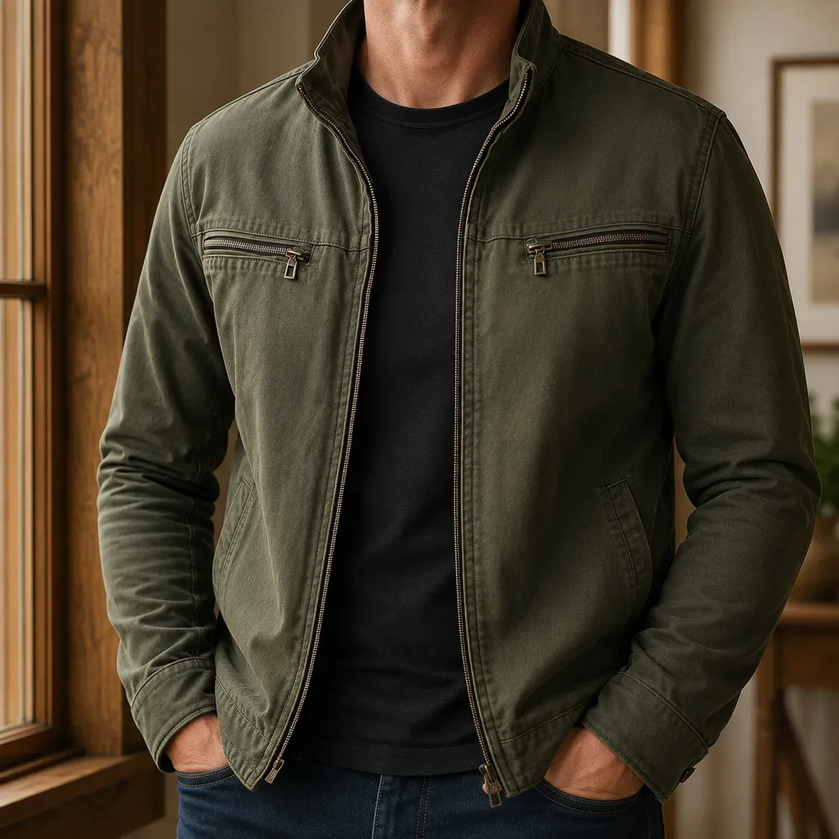 Theo Military Jacket — gallery photograph 1