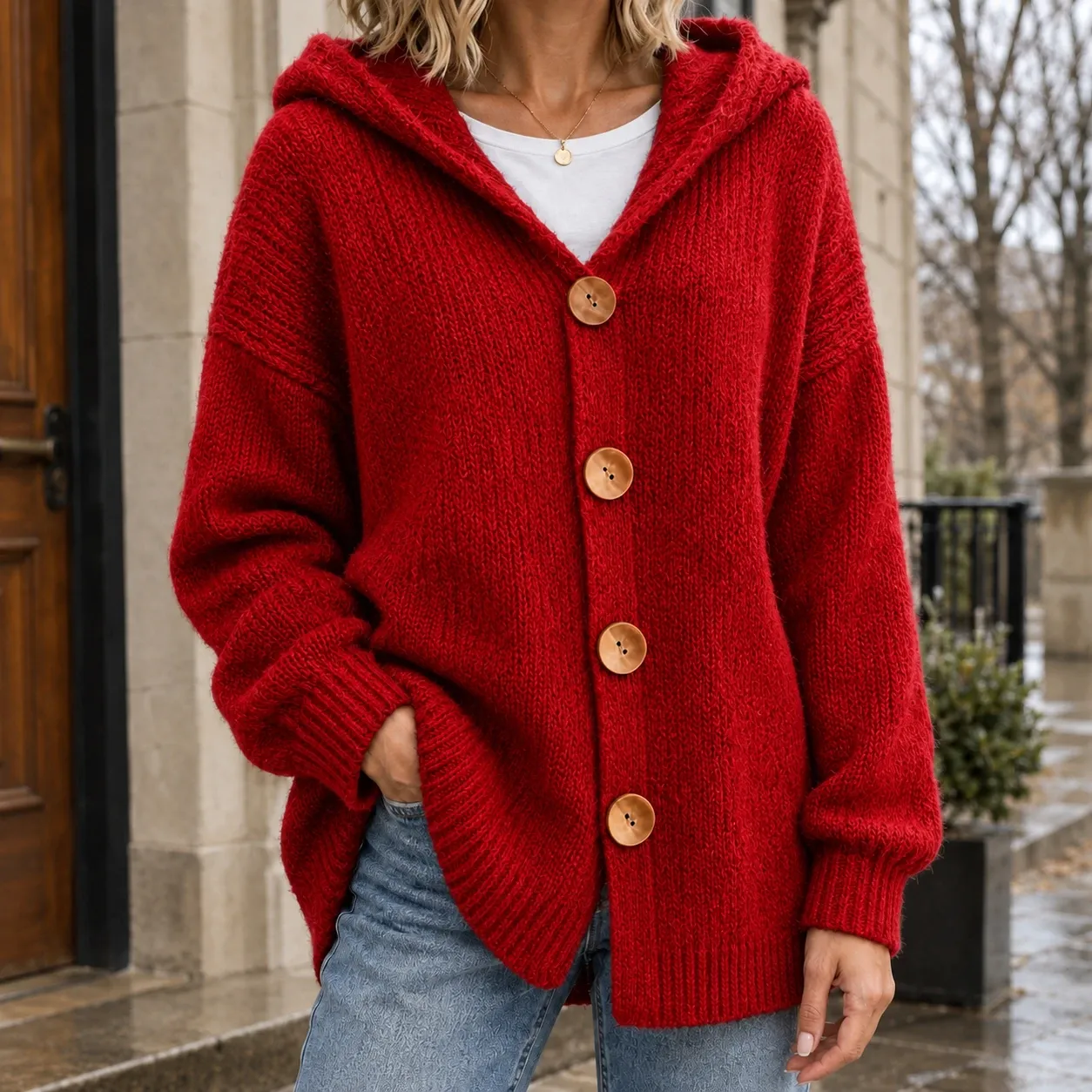 Katherine-June Hooded Cardigan — source gallery photograph 4