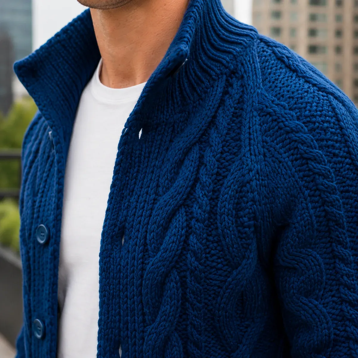 Maximus Cable Knit Sweater — detail