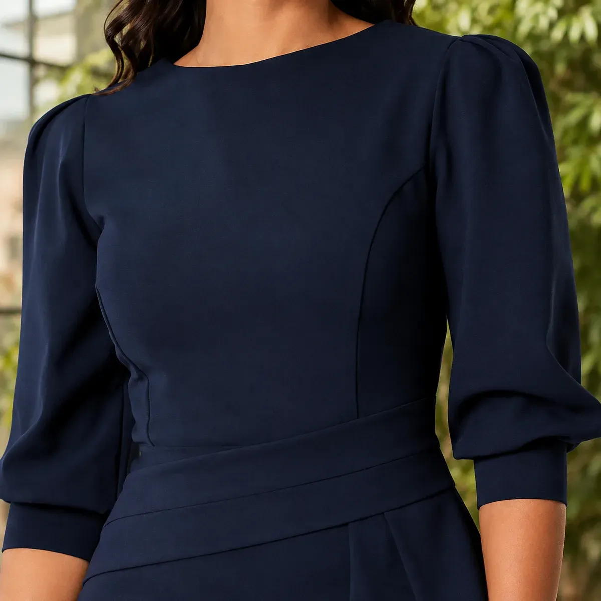 Liora-Claire Peplum Dress — detail