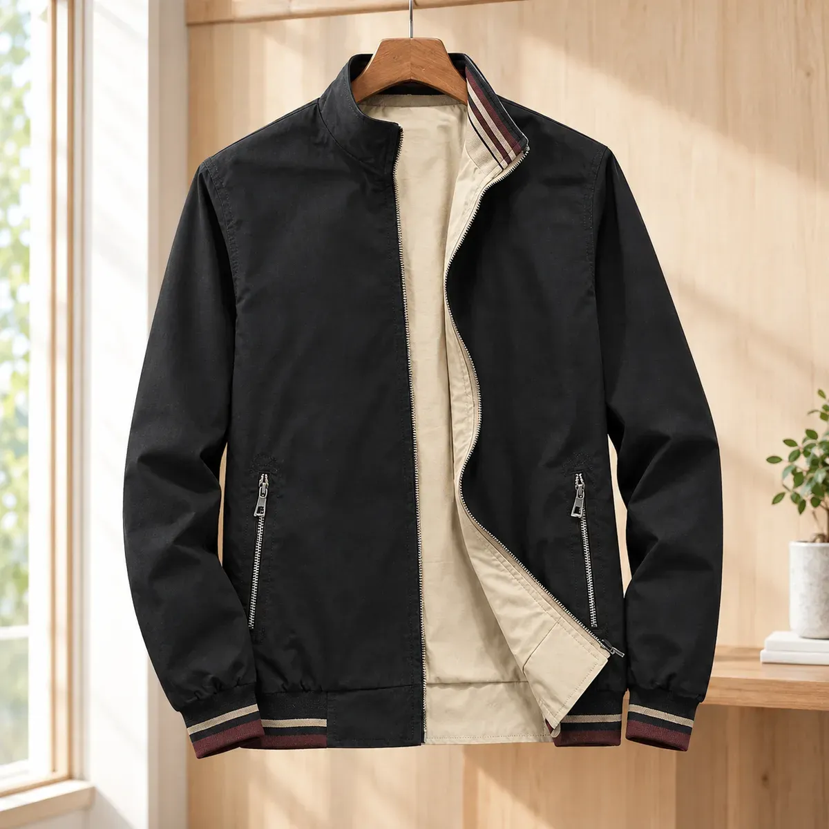 Aurelien Stand Collar Jacket — gallery photograph 1
