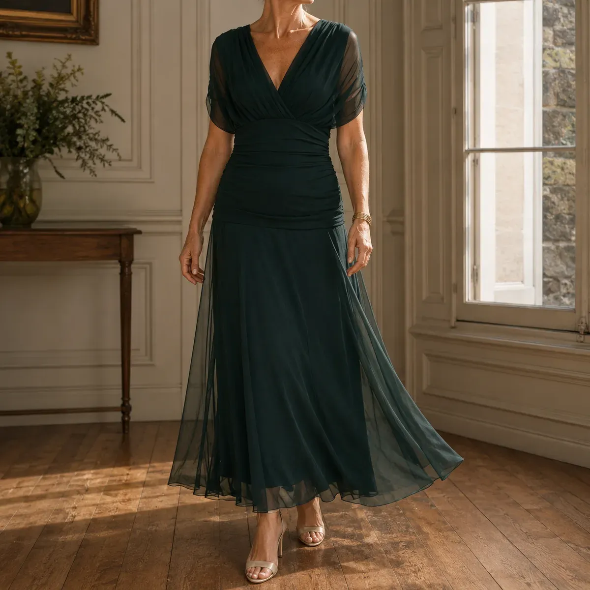 Lydia-Hope Wrap Maxi Dress — gallery photograph 1