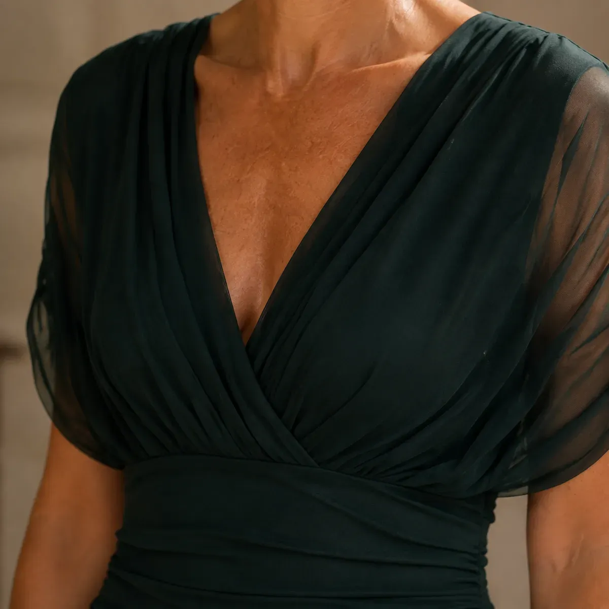 Lydia-Hope Wrap Maxi Dress — detail